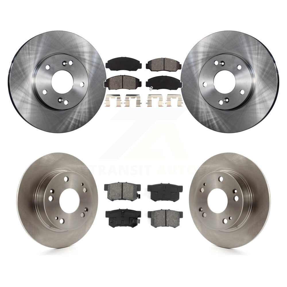 [Avant + Arrière] Kit de Disque et plaquette (semi-métallique) de frein pour Honda Accord K8S-101093