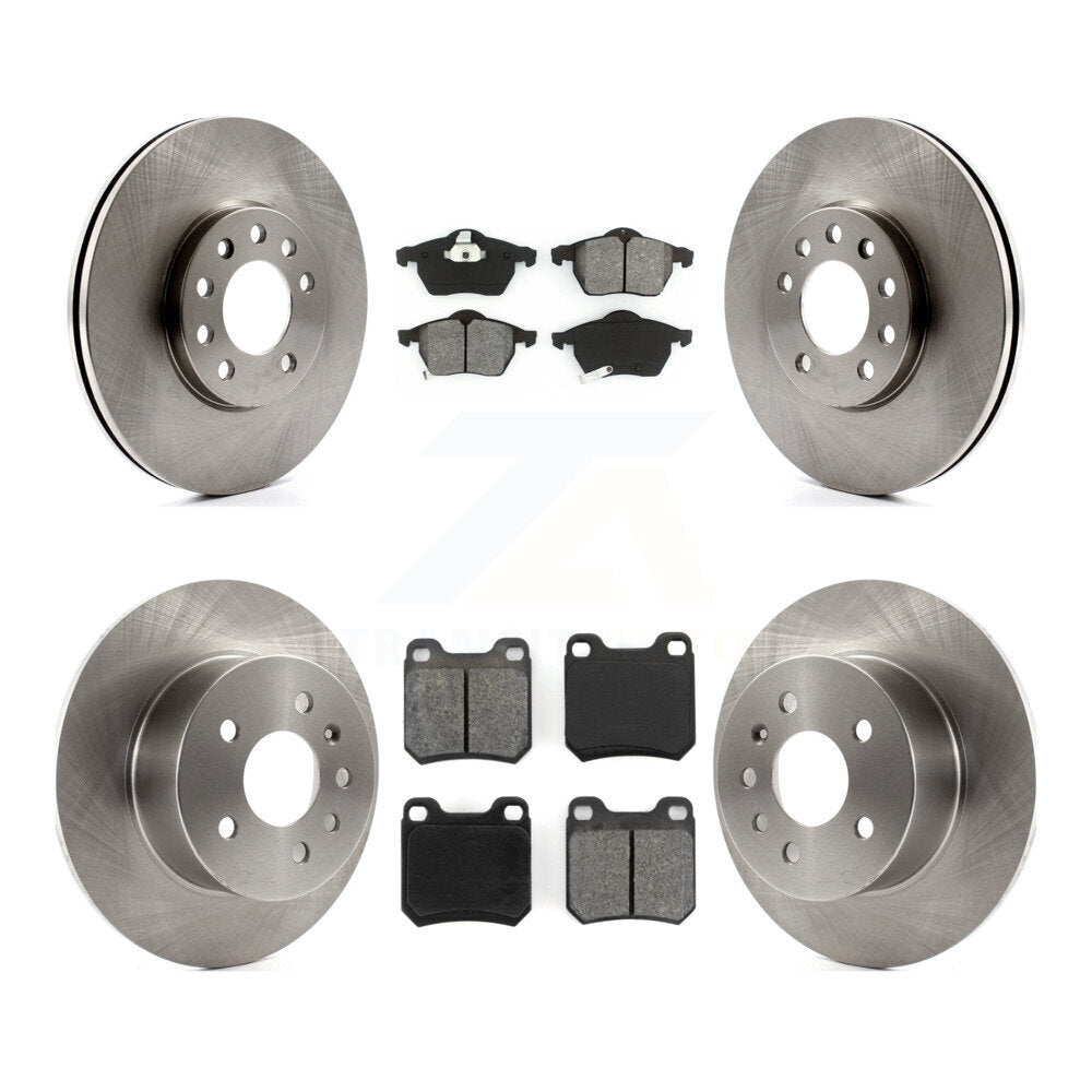 [Avant + Arrière] Kit de Disque et plaquette (semi-métallique) de frein pour Saturn L200 Saab 9-3 L300 LS1 L100 LW200 LS2 900 LW300 9-5 LW2 LW1 LS K8S-101095