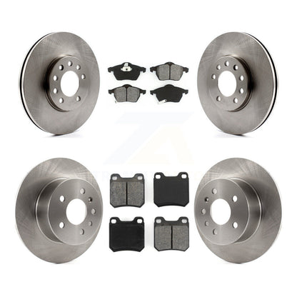 [Avant + Arrière] Kit de Disque et plaquette (semi-métallique) de frein pour Saturn L200 Saab 9-3 L300 LS1 L100 LW200 LS2 900 LW300 9-5 LW2 LW1 LS K8S-101095