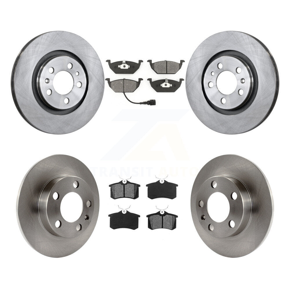 [Avant + Arrière] Kit de Disque et plaquette (semi-métallique) de frein pour Volkswagen Beetle Jetta Golf City K8S-101101