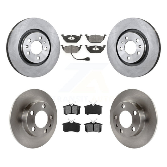 [Avant + Arrière] Kit de Disque et plaquette (semi-métallique) de frein pour Volkswagen Beetle Jetta Golf City K8S-101101