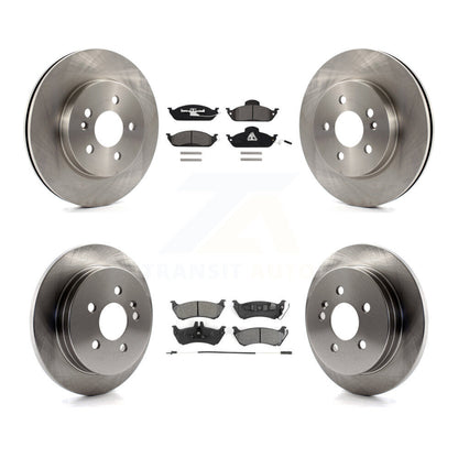 [Avant + Arrière] Kit de Disque et plaquette (semi-métallique) de frein pour Mercedes-Benz ML320 ML350 ML430 K8S-101112