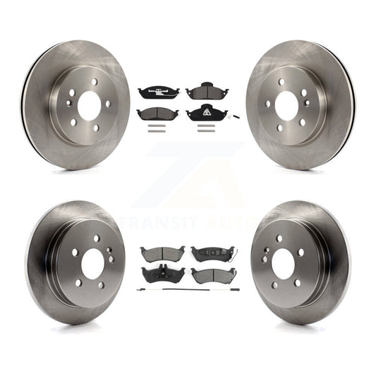 [Avant + Arrière] Kit de Disque et plaquette (semi-métallique) de frein pour Mercedes-Benz ML320 ML350 ML430 K8S-101112