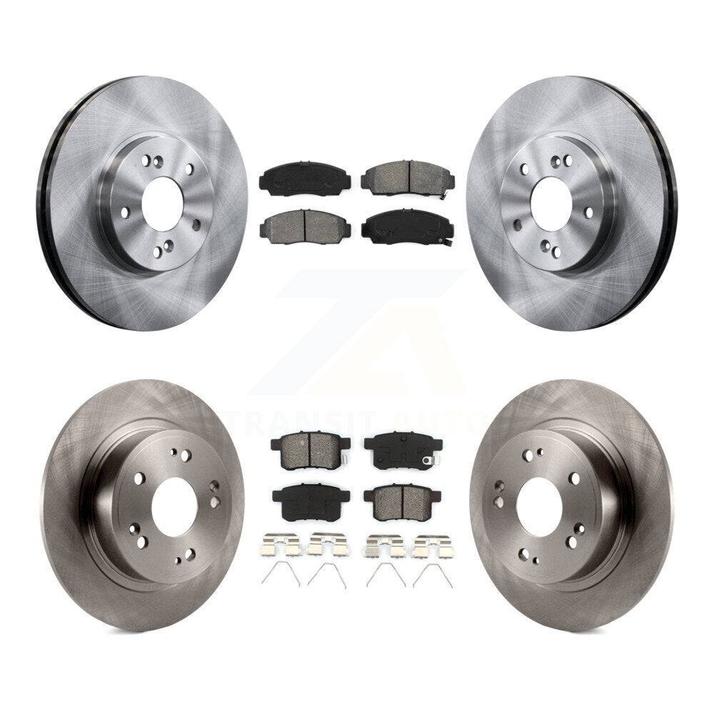[Avant + Arrière] Kit de Disque et plaquette (semi-métallique) de frein pour Honda Accord Acura TSX K8S-101115