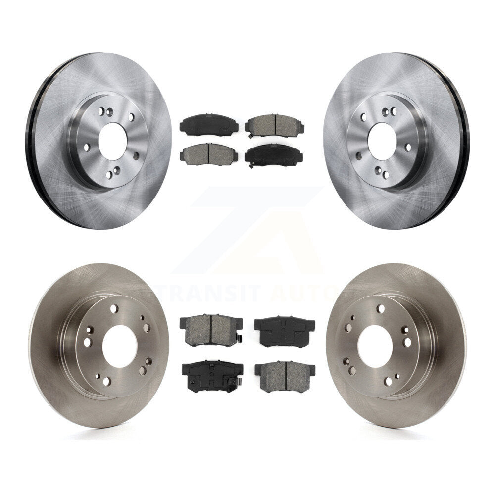 [Avant + Arrière] Kit de Disque et plaquette (semi-métallique) de frein pour Honda Accord Acura TSX K8S-101117