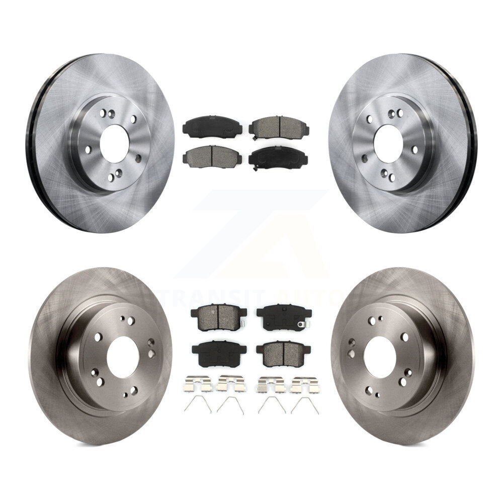 [Avant + Arrière] Kit de Disque et plaquette (semi-métallique) de frein pour Honda Accord Acura TSX K8S-101119