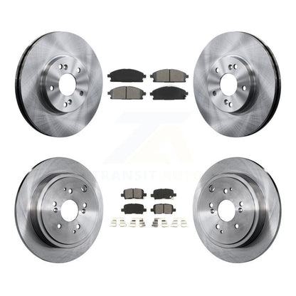 [Avant + Arrière] Kit de Disque et plaquette (semi-métallique) de frein pour 2003-2006 Acura MDX K8S-101122