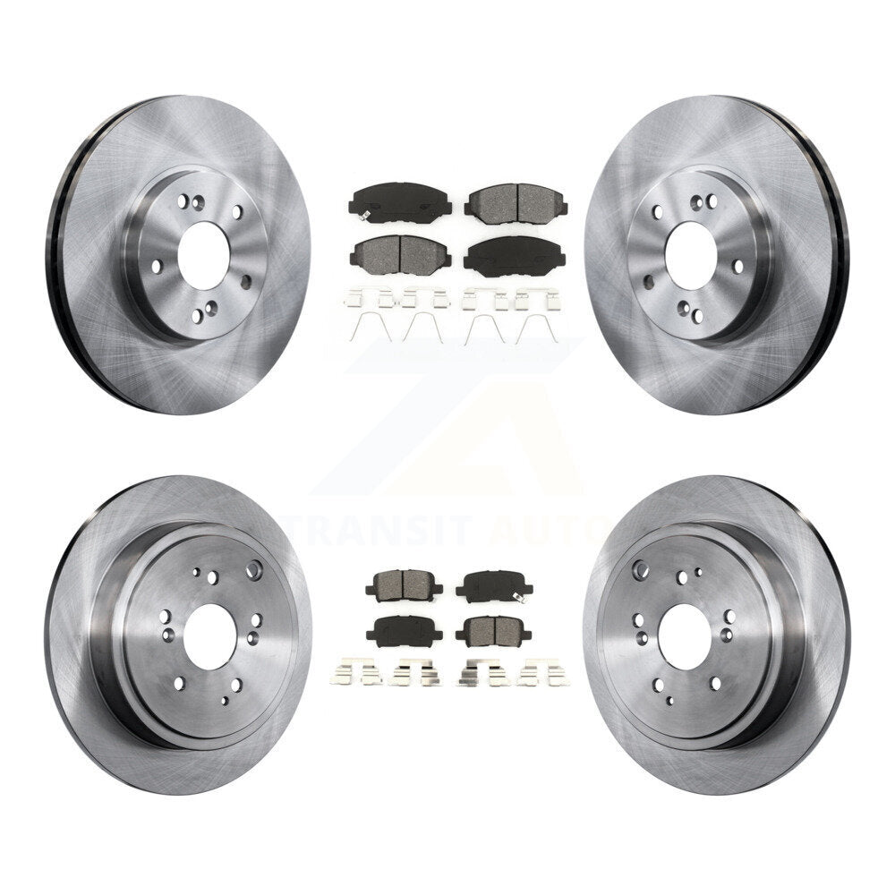 [Avant + Arrière] Kit de Disque et plaquette (semi-métallique) de frein pour 2003-2008 Honda Pilot K8S-101123