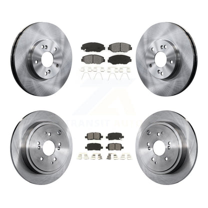 [Avant + Arrière] Kit de Disque et plaquette (semi-métallique) de frein pour 2003-2008 Honda Pilot K8S-101123