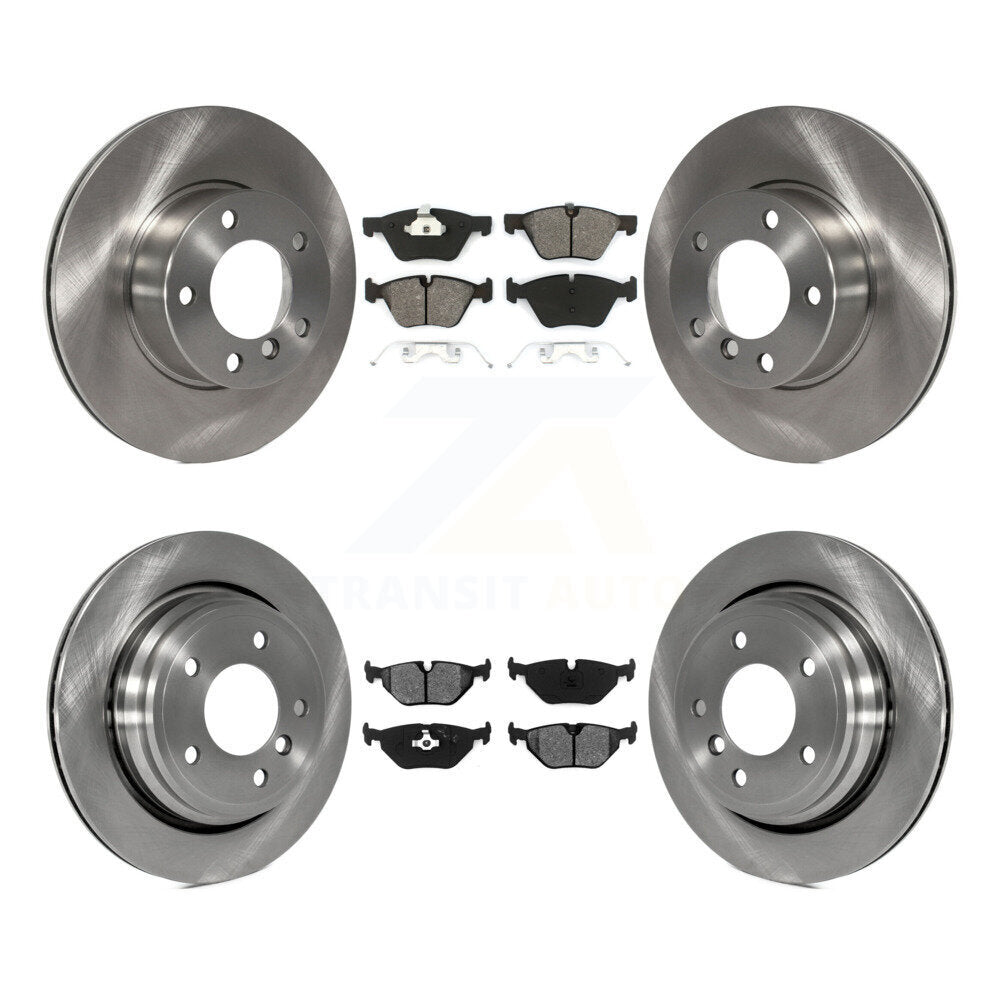 [Avant + Arrière] Kit de Disque et plaquette (semi-métallique) de frein pour BMW 528i 525i K8S-101124