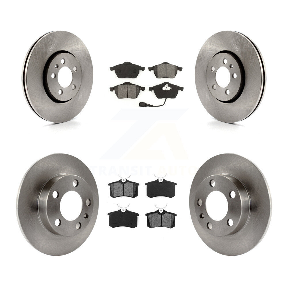 [Avant + Arrière] Kit de Disque et plaquette (semi-métallique) de frein pour Volkswagen Beetle Jetta Golf K8S-101125