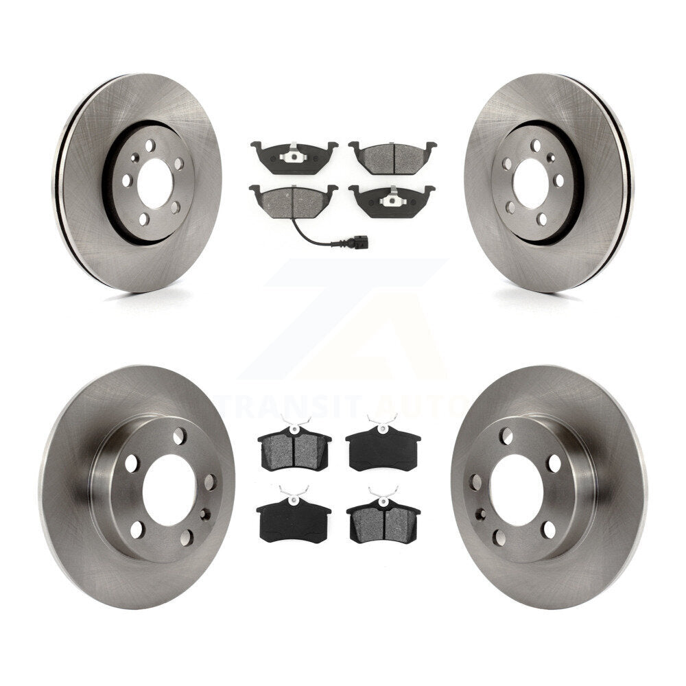 [Avant + Arrière] Kit de Disque et plaquette (semi-métallique) de frein pour 2000-2001 Volkswagen Golf 2.0L avec 288mm Diameter Rotor K8S-101126