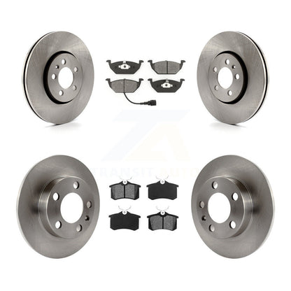 [Avant + Arrière] Kit de Disque et plaquette (semi-métallique) de frein pour 2000-2001 Volkswagen Golf 2.0L avec 288mm Diameter Rotor K8S-101126