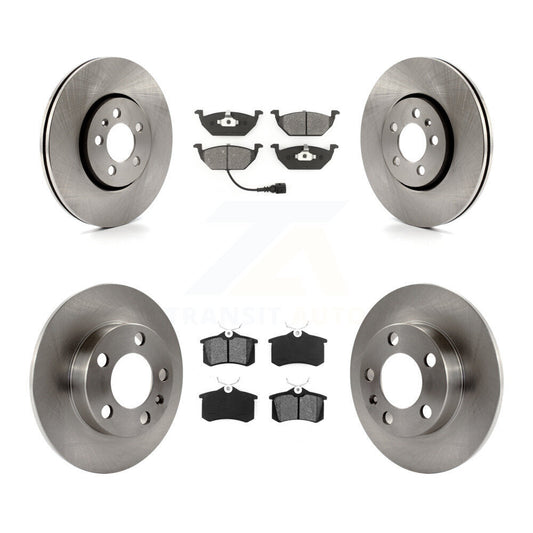 [Avant + Arrière] Kit de Disque et plaquette (semi-métallique) de frein pour 2000-2001 Volkswagen Golf 2.0L avec 288mm Diameter Rotor K8S-101126