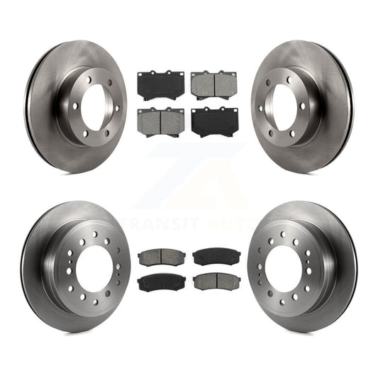 [Avant + Arrière] Kit de Disque et plaquette (semi-métallique) de frein pour 2001-2003 Toyota Sequoia 4.7" Plate longueur K8S-101131