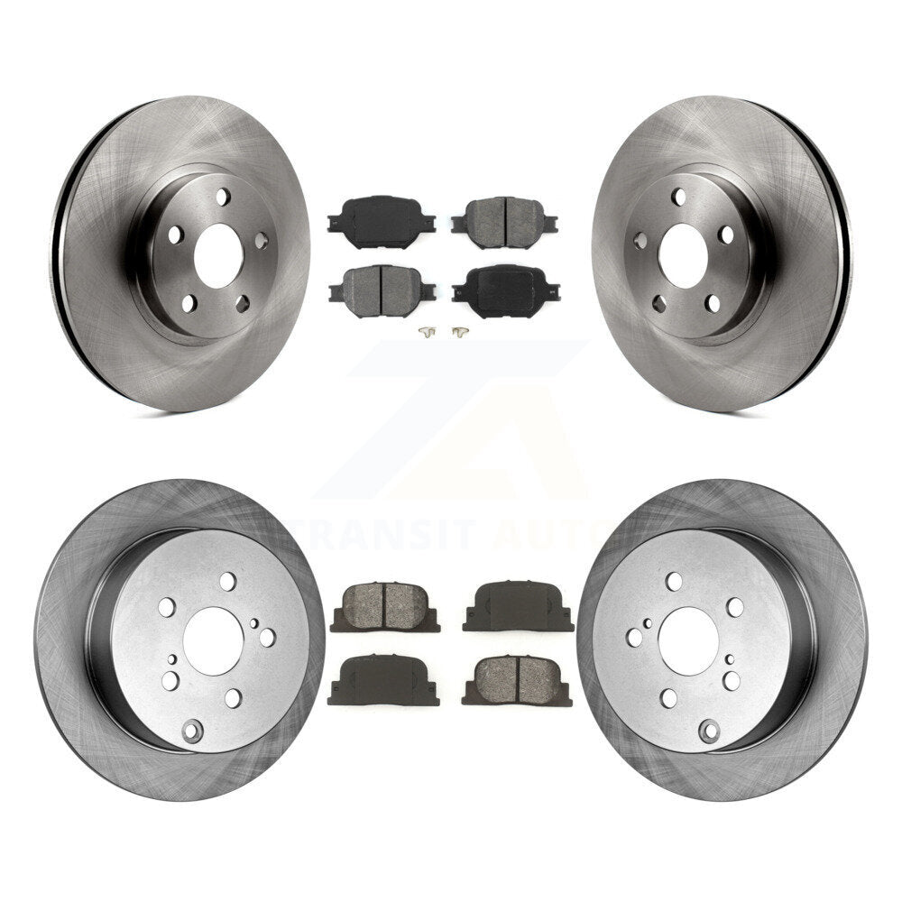 [Avant + Arrière] Kit de Disque et plaquette (semi-métallique) de frein pour 2005-2010 Scion tC K8S-101134