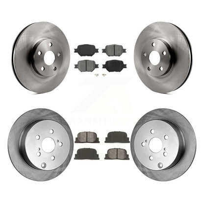 [Avant + Arrière] Kit de Disque et plaquette (semi-métallique) de frein pour 2005-2010 Scion tC K8S-101134