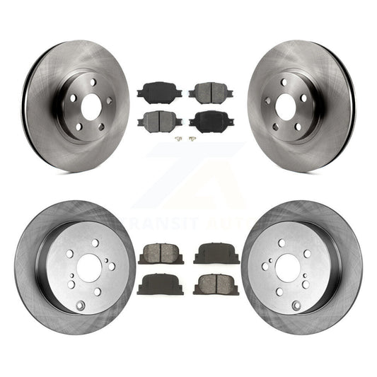 [Avant + Arrière] Kit de Disque et plaquette (semi-métallique) de frein pour 2005-2010 Scion tC K8S-101134