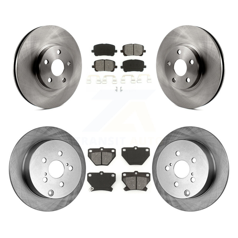 [Avant + Arrière] Kit de Disque et plaquette (semi-métallique) de frein pour Toyota Corolla Matrix Pontiac Vibe K8S-101135