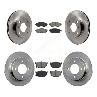 [Avant + Arrière] Kit de Disque et plaquette (semi-métallique) de frein pour Hyundai Elantra Tiburon K8S-101138