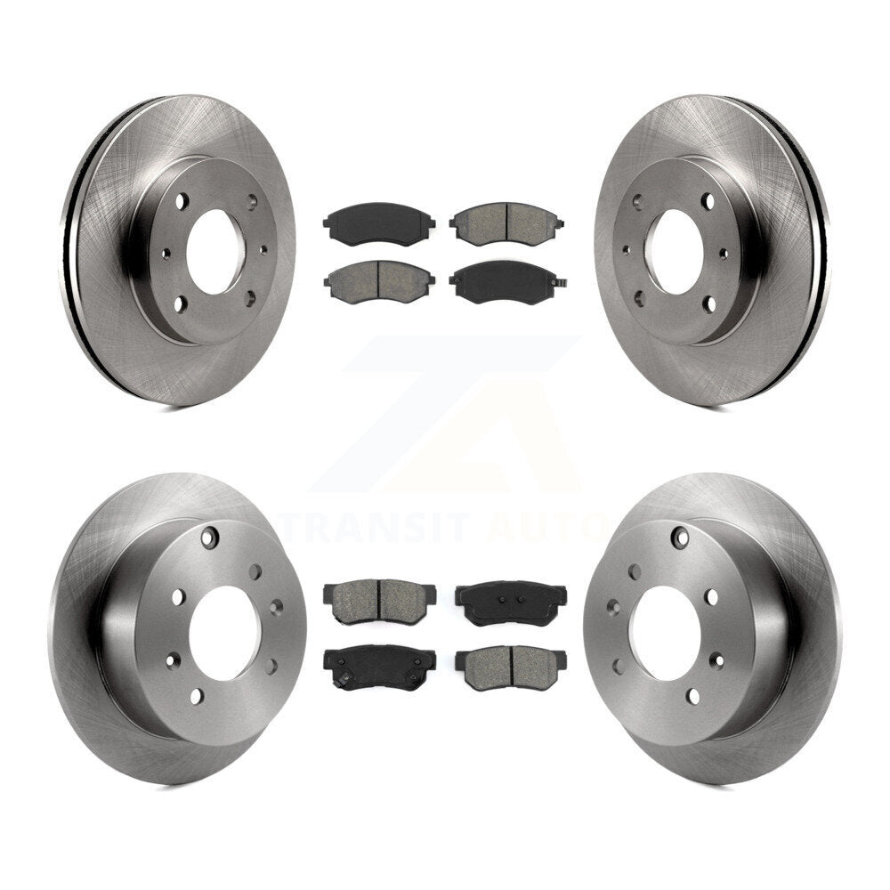 [Avant + Arrière] Kit de Disque et plaquette (semi-métallique) de frein pour Hyundai Sonata K8S-101139