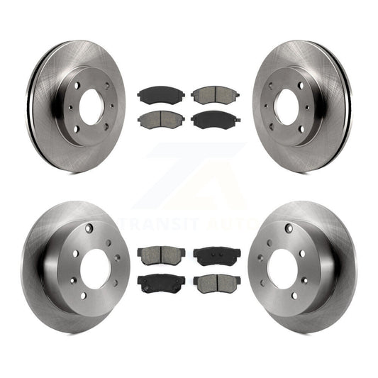 [Avant + Arrière] Kit de Disque et plaquette (semi-métallique) de frein pour Hyundai Sonata K8S-101139