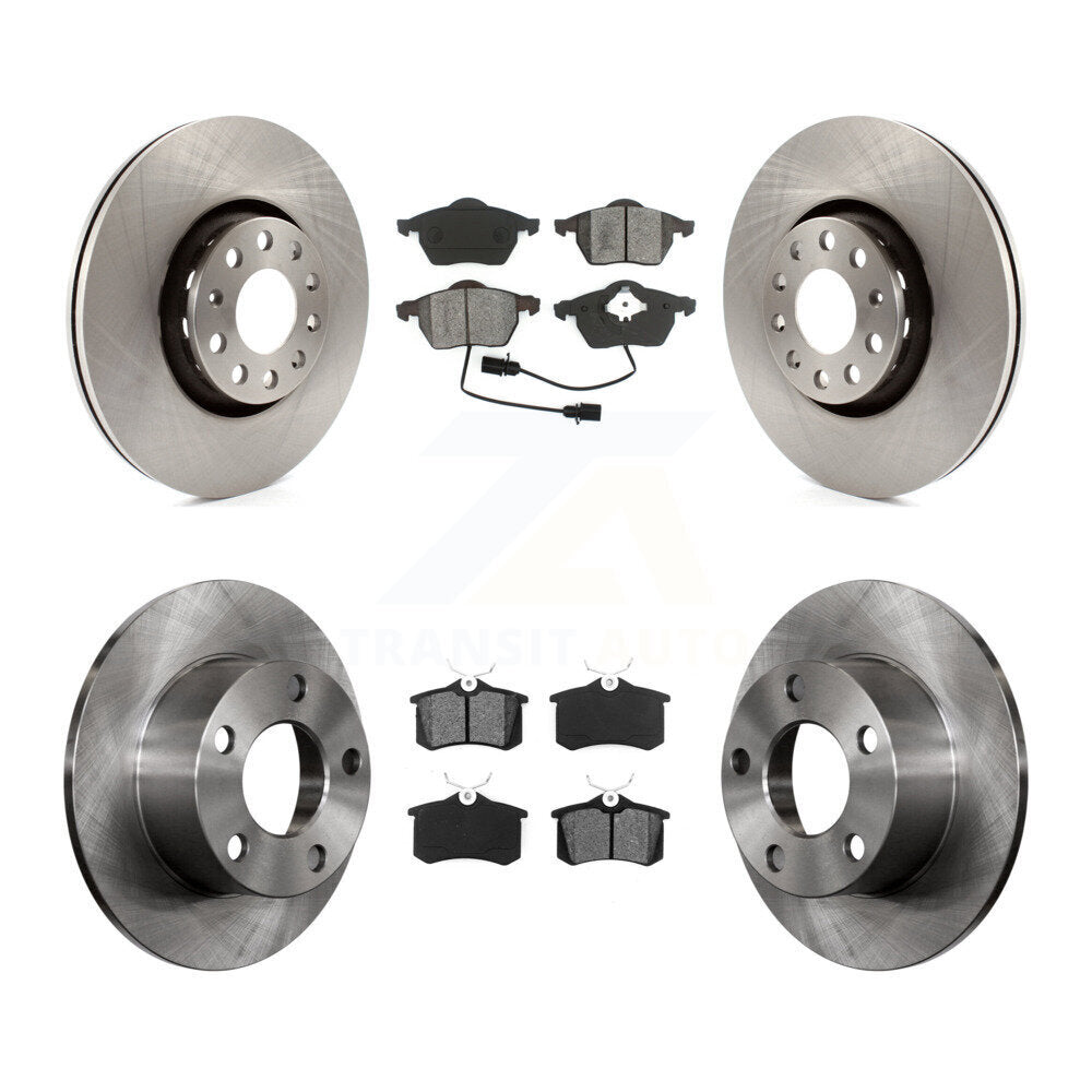 [Avant + Arrière] Kit de Disque et plaquette (semi-métallique) de frein pour Audi A6 avec 312mm Diameter Rotor K8S-101140