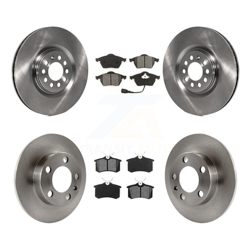 [Avant + Arrière] Kit de Disque et plaquette (semi-métallique) de frein pour 2000-2006 Audi TT K8S-101143