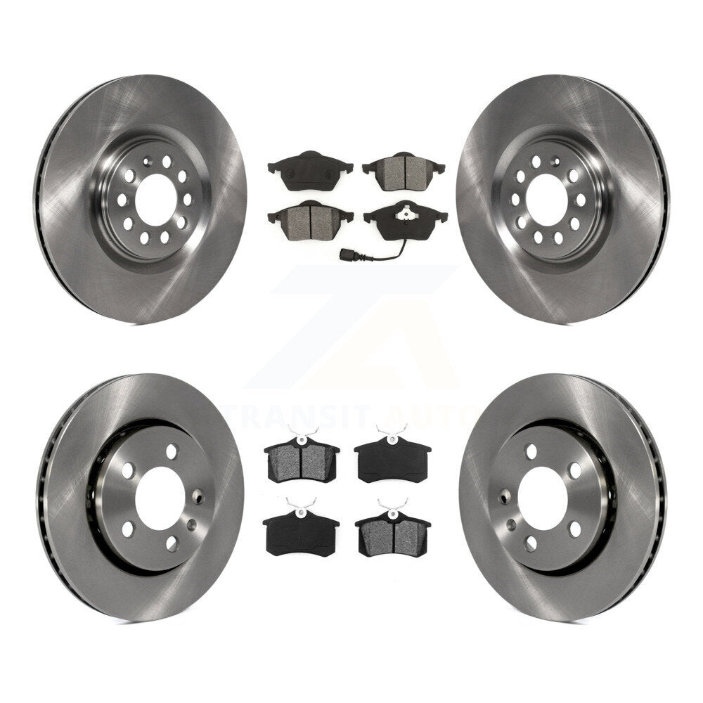 [Avant + Arrière] Kit de Disque et plaquette (semi-métallique) de frein pour Volkswagen Golf Audi TT Quattro K8S-101145