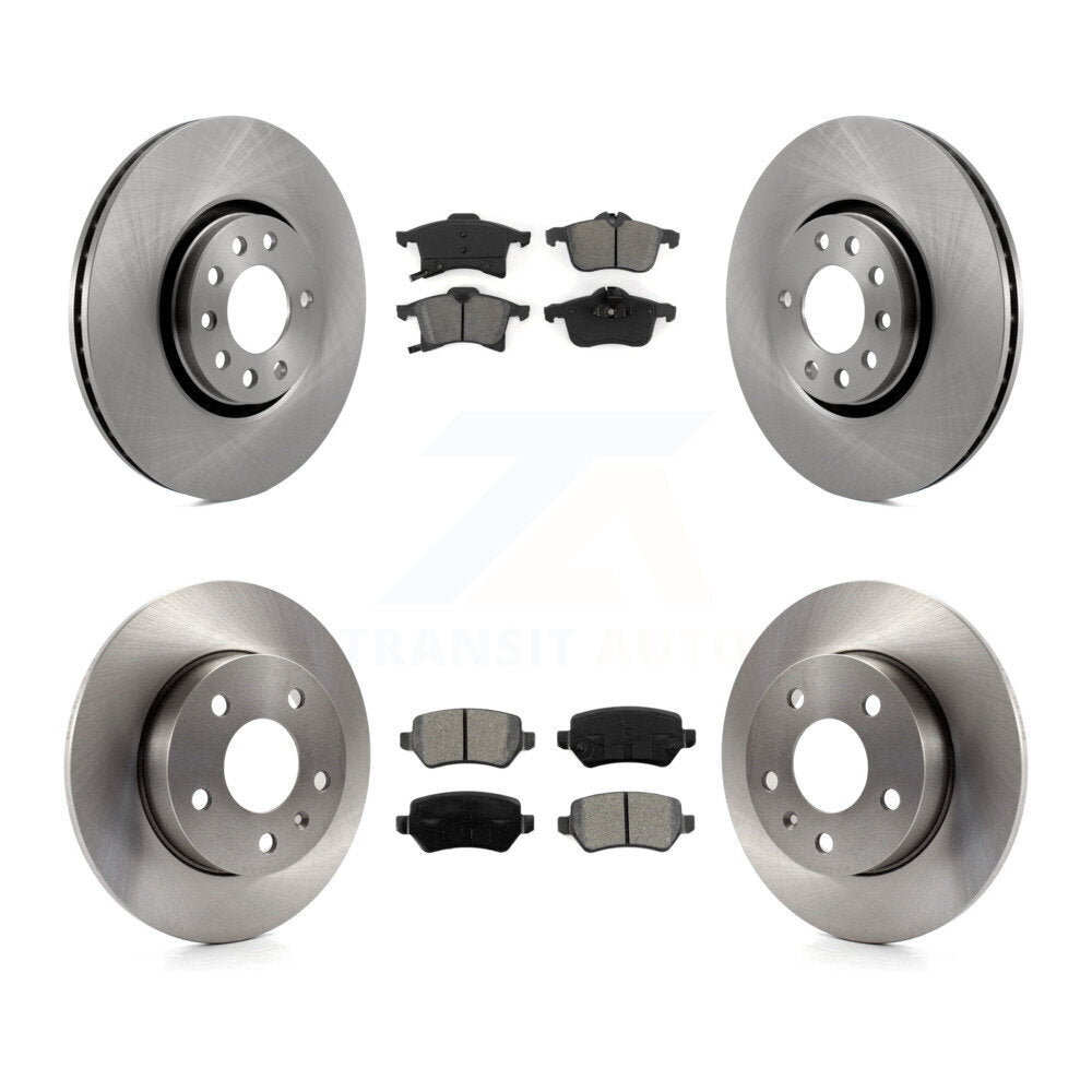 [Avant + Arrière] Kit de Disque et plaquette (semi-métallique) de frein pour 2008-2009 Saturn Astra K8S-101158