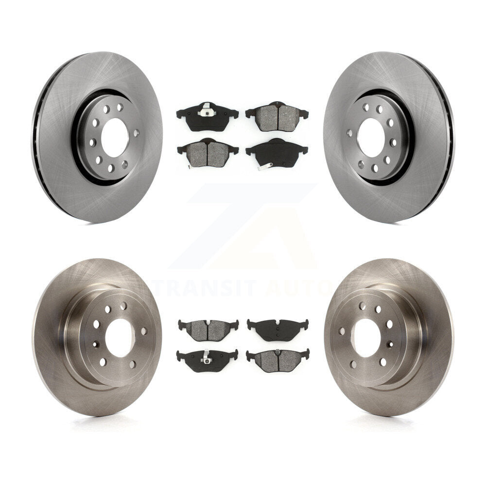 [Avant + Arrière] Kit de Disque et plaquette (semi-métallique) de frein pour 2000-2001 Saab 9-5 avec 308mm Diameter Rotor K8S-101159