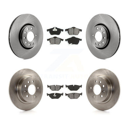 [Avant + Arrière] Kit de Disque et plaquette (semi-métallique) de frein pour 2000-2001 Saab 9-5 avec 308mm Diameter Rotor K8S-101159