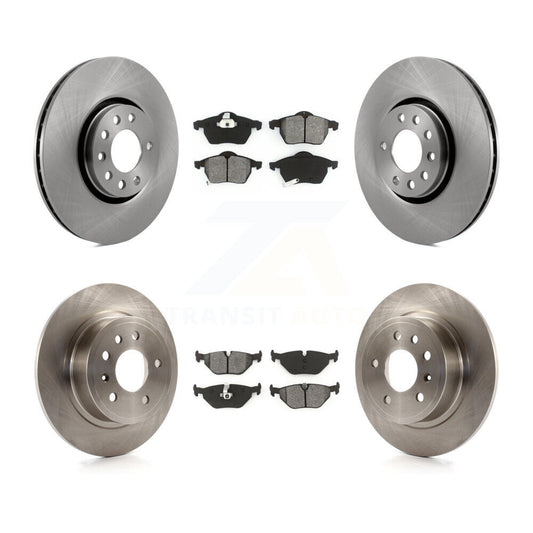 [Avant + Arrière] Kit de Disque et plaquette (semi-métallique) de frein pour 2000-2001 Saab 9-5 avec 308mm Diameter Rotor K8S-101159