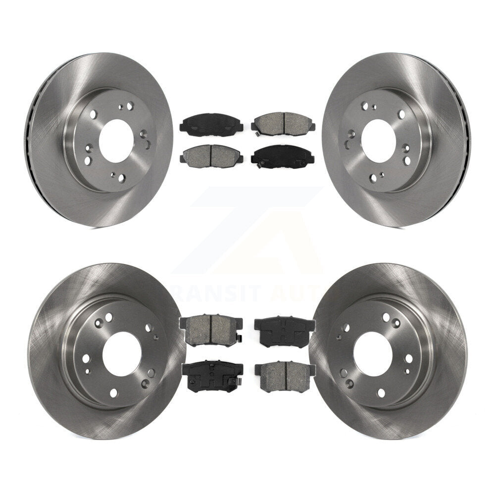 [Avant + Arrière] Kit de Disque et plaquette (semi-métallique) de frein pour Honda Civic K8S-101161