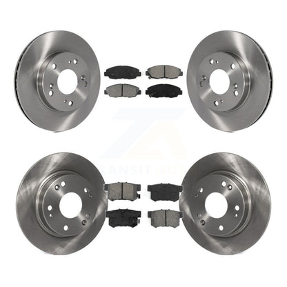 [Avant + Arrière] Kit de Disque et plaquette (semi-métallique) de frein pour Honda Civic K8S-101161
