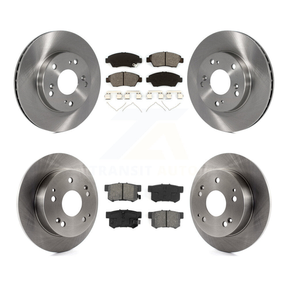 [Avant + Arrière] Kit de Disque et plaquette (semi-métallique) de frein pour Honda Civic Acura RSX K8S-101162