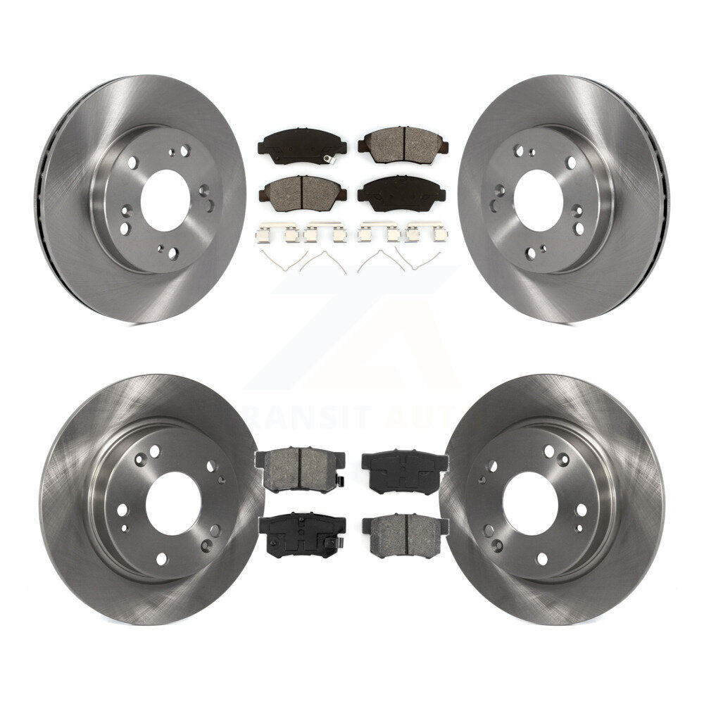 [Avant + Arrière] Kit de Disque et plaquette (semi-métallique) de frein pour Honda Civic K8S-101163