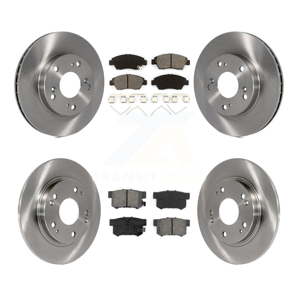 [Avant + Arrière] Kit de Disque et plaquette (semi-métallique) de frein pour 2011-2015 Honda CR-Z K8S-101164