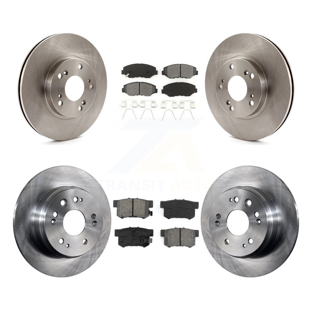 [Avant + Arrière] Kit de Disque et plaquette (semi-métallique) de frein pour 2002-2004 Honda CR-V K8S-101166