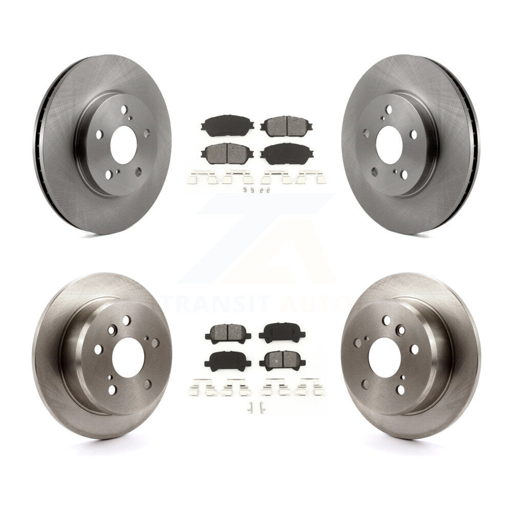 [Avant + Arrière] Kit de Disque et plaquette (semi-métallique) de frein pour Toyota Camry Avalon Solara K8S-101169