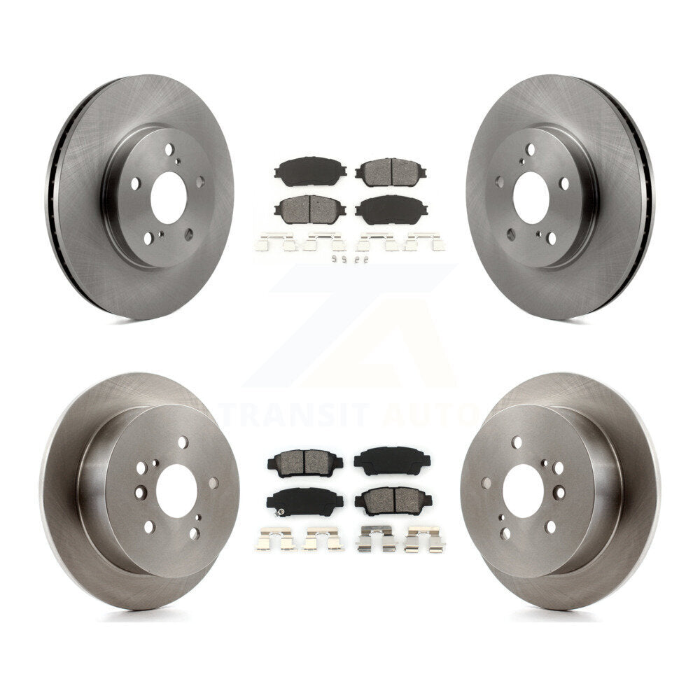 [Avant + Arrière] Kit de Disque et plaquette (semi-métallique) de frein pour 2004-2010 Toyota Sienna K8S-101171