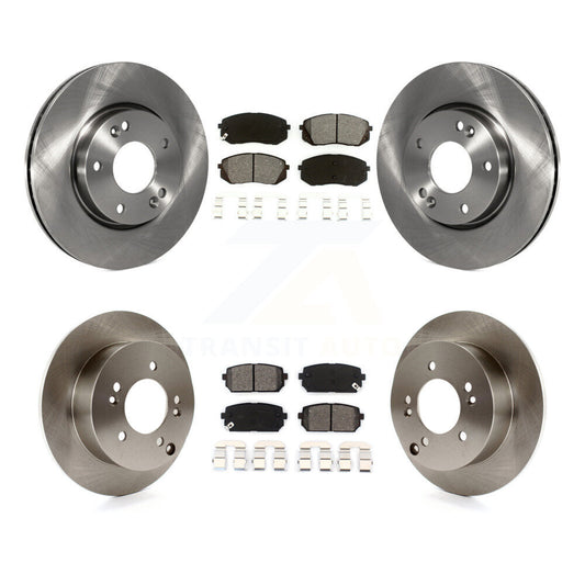 [Avant + Arrière] Kit de Disque et plaquette (semi-métallique) de frein pour 2010-2012 Kia Rondo K8S-101173