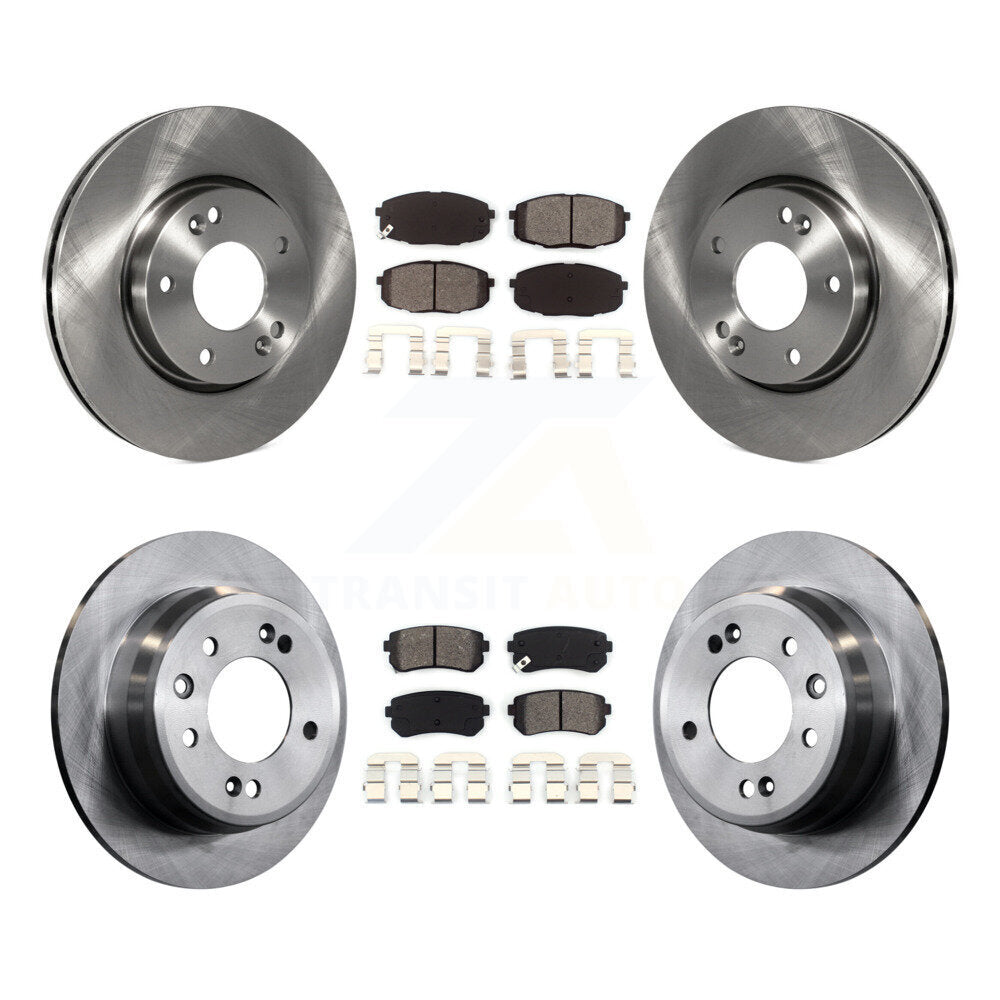 [Avant + Arrière] Kit de Disque et plaquette (semi-métallique) de frein pour Hyundai Elantra K8S-101174