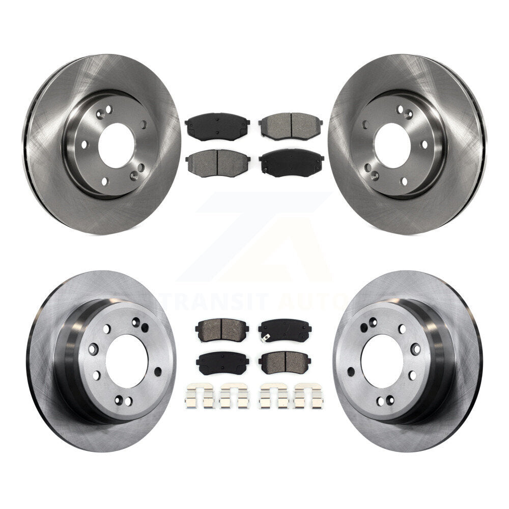 [Avant + Arrière] Kit de Disque et plaquette (semi-métallique) de frein pour Hyundai Tucson Kia Sportage FWD K8S-101175