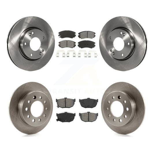 [Avant + Arrière] Kit de Disque et plaquette (semi-métallique) de frein pour Hyundai Tiburon K8S-101176