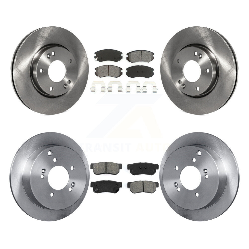 [Avant + Arrière] Kit de Disque et plaquette (semi-métallique) de frein pour Kia Sportage Hyundai Tucson K8S-101177
