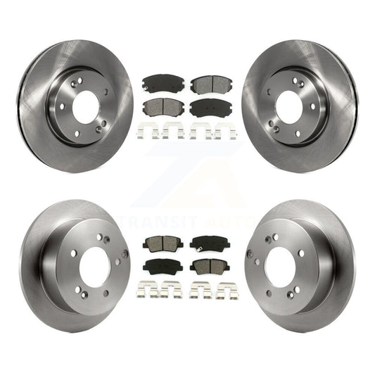 [Avant + Arrière] Kit de Disque et plaquette (semi-métallique) de frein pour Hyundai Sonata 2.4L K8S-101178