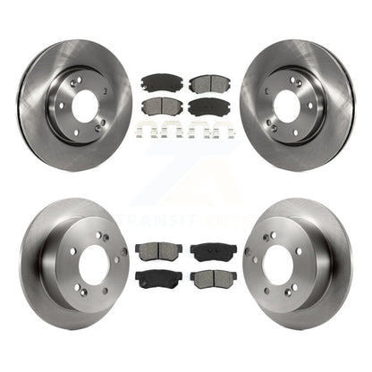 [Avant + Arrière] Kit de Disque et plaquette (semi-métallique) de frein pour Hyundai Sonata Kia Sportage Tucson Optima Magentis K8S-101179