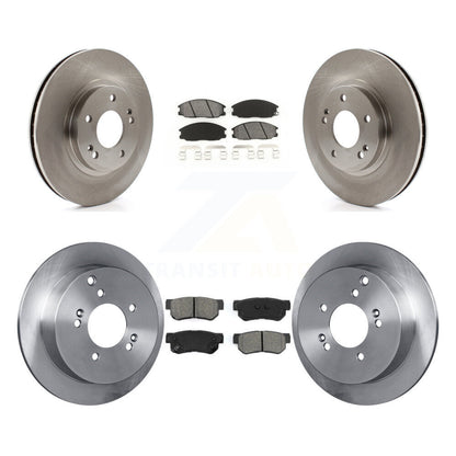 [Avant + Arrière] Kit de Disque et plaquette (semi-métallique) de frein pour 2001-2006 Hyundai Santa Fe avec 294mm Diameter Rotor K8S-101182