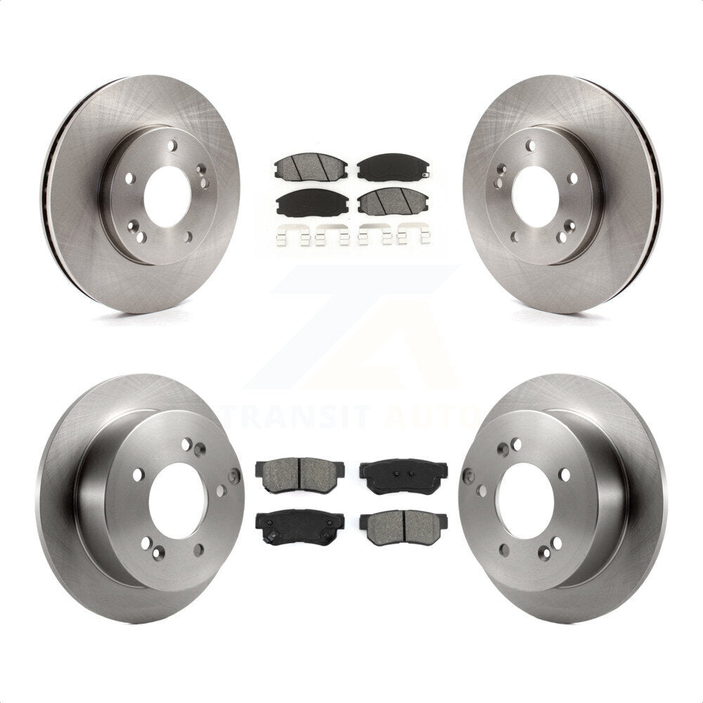 [Avant + Arrière] Kit de Disque et plaquette (semi-métallique) de frein pour Hyundai XG350 XG300 K8S-101183 par Transit Auto